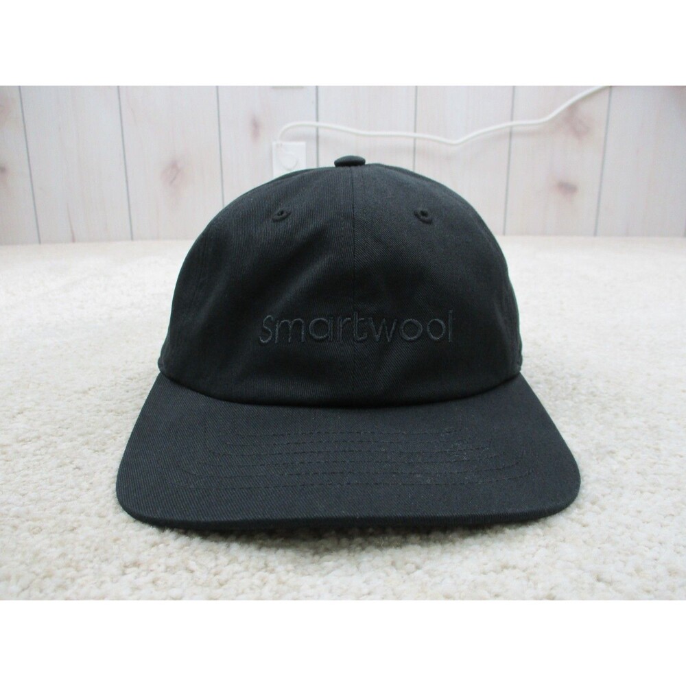 SmartWool Hat Cap Strap Back Adjustable One Size Black Logo Casual Mens